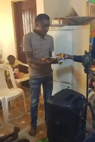 helping the needy at AOW families In Uganda