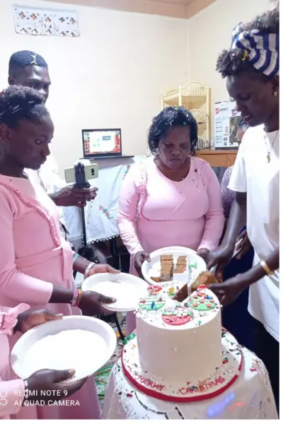 Birthday celebration at AOW Families In uganda