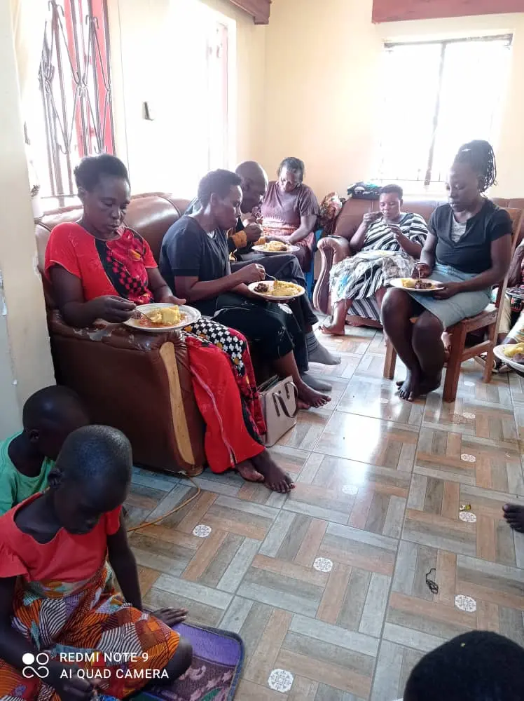 Free food for poor At AOW families in Uganda