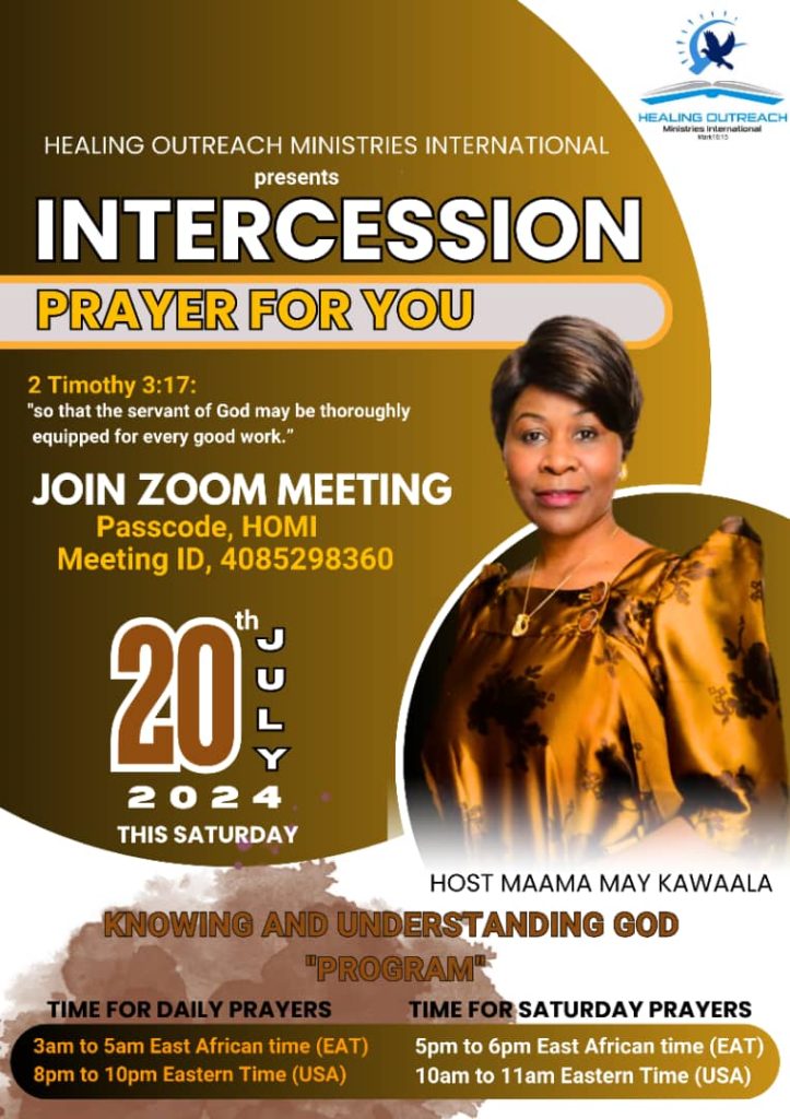 daily-saturday Prayes at AOW families In Uganda