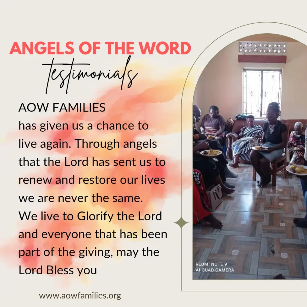 feeding the hungry at AOW Families In Uganda