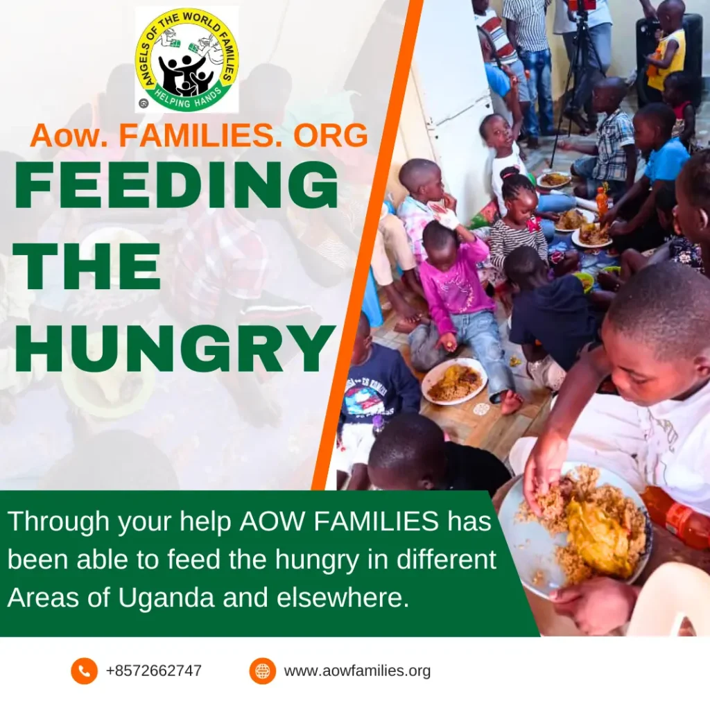 Feeding the Hungry at AOW Families In Uganda